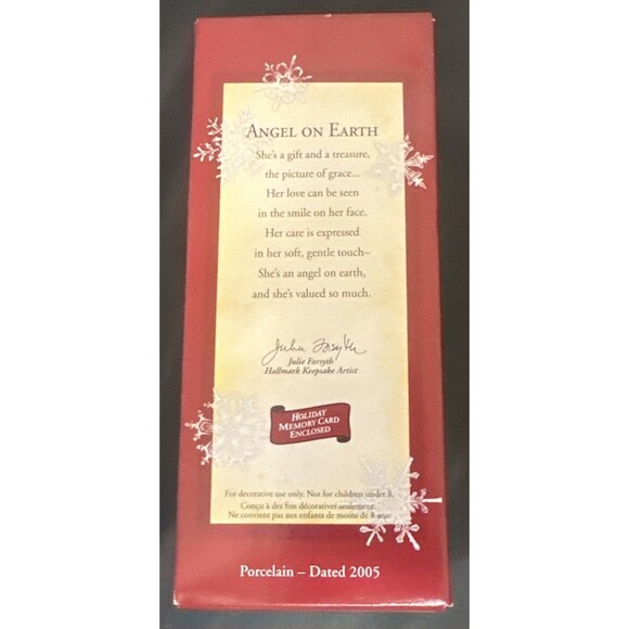 Angel on Earth Mother & Child Hallmark Christmas Ornament Keepsake 2005 QXG4372 - Picture 2 of 2